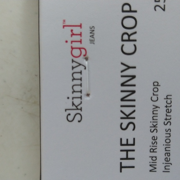 NEW! Skinnygirl Pull-On Mid-Rise Crop Skinny Jeans, Rose Quartz - TALL - Picture 10 of 15